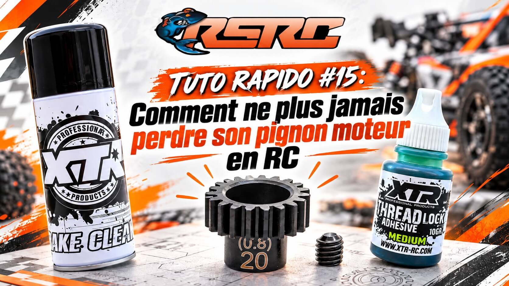 Comment ne plus jamais perdre son pignon moteur en RC